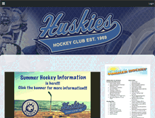 Tablet Screenshot of huskieshockeyclub.com
